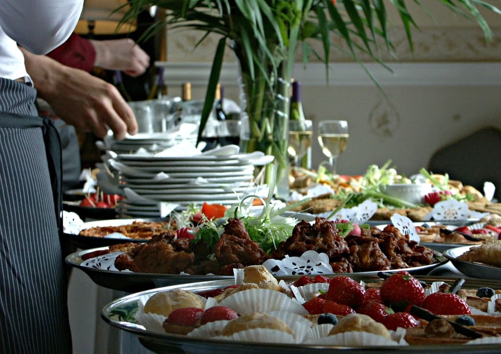 Canapés for cocktail hour